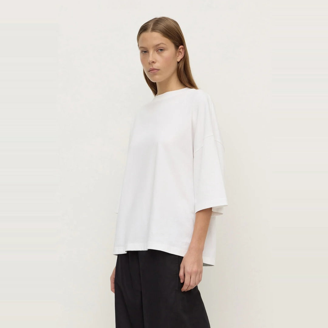 Max Cotton Oversized Tee | White