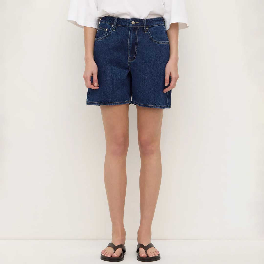 Mid Rise Vintage Denim Short | Heritage Blue