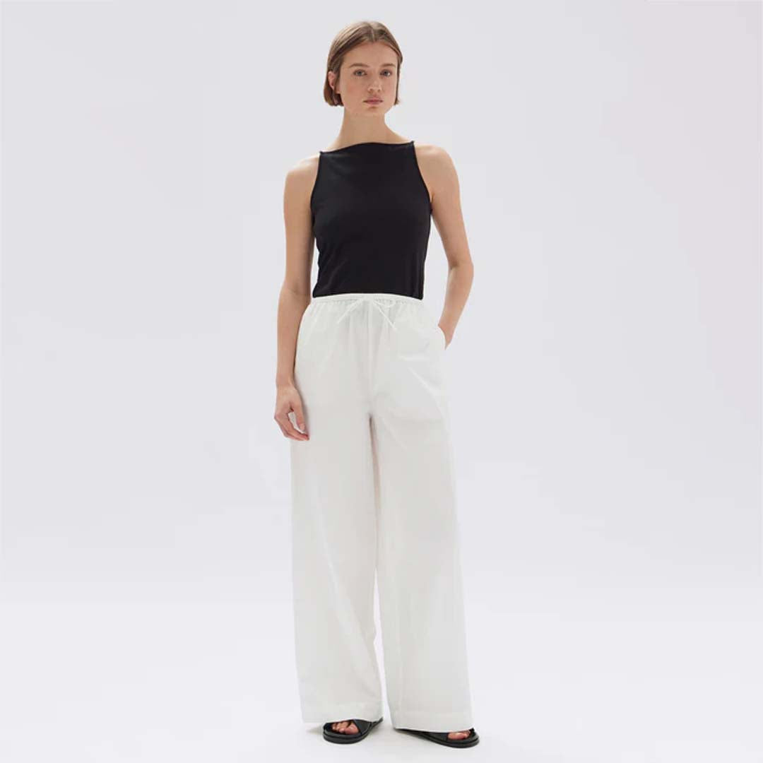 PHILIPA POPLIN PANT | WHITE