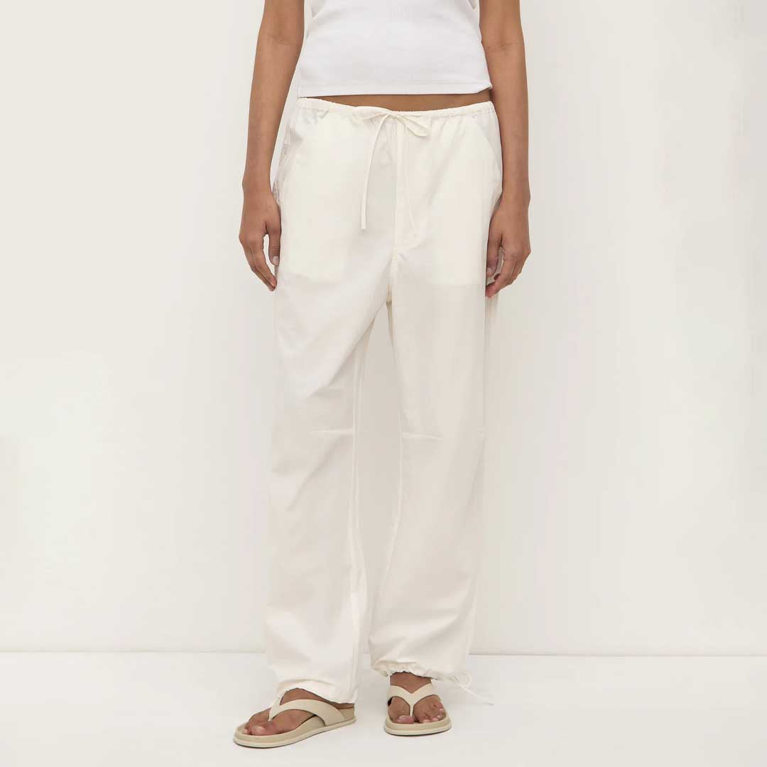 Rooney Poplin Pant | White