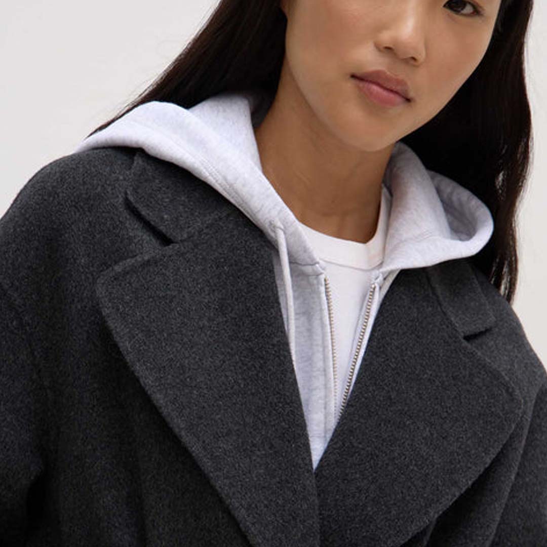 SADIE COAT | CHARCOAL MARLE