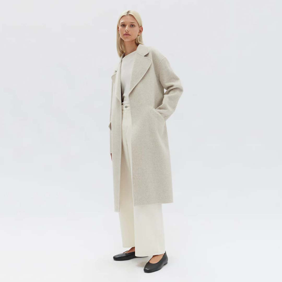 SADIE COAT | OAT MARLE