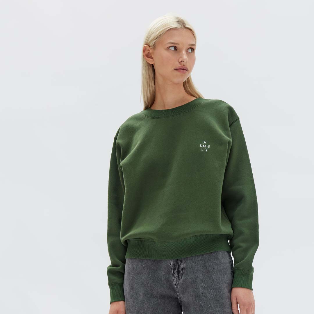 STACKED LOGO FLEECE | FOREST