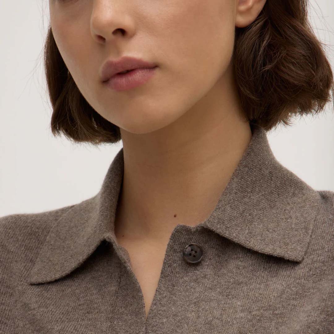 WOOL CASHMERE KNIT CARDIGAN | SABLE