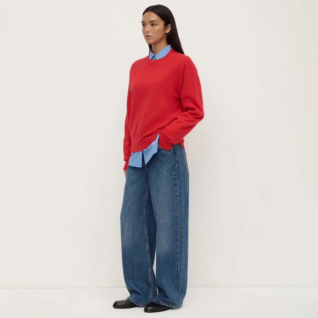 Carter Wool Sweater | Flame