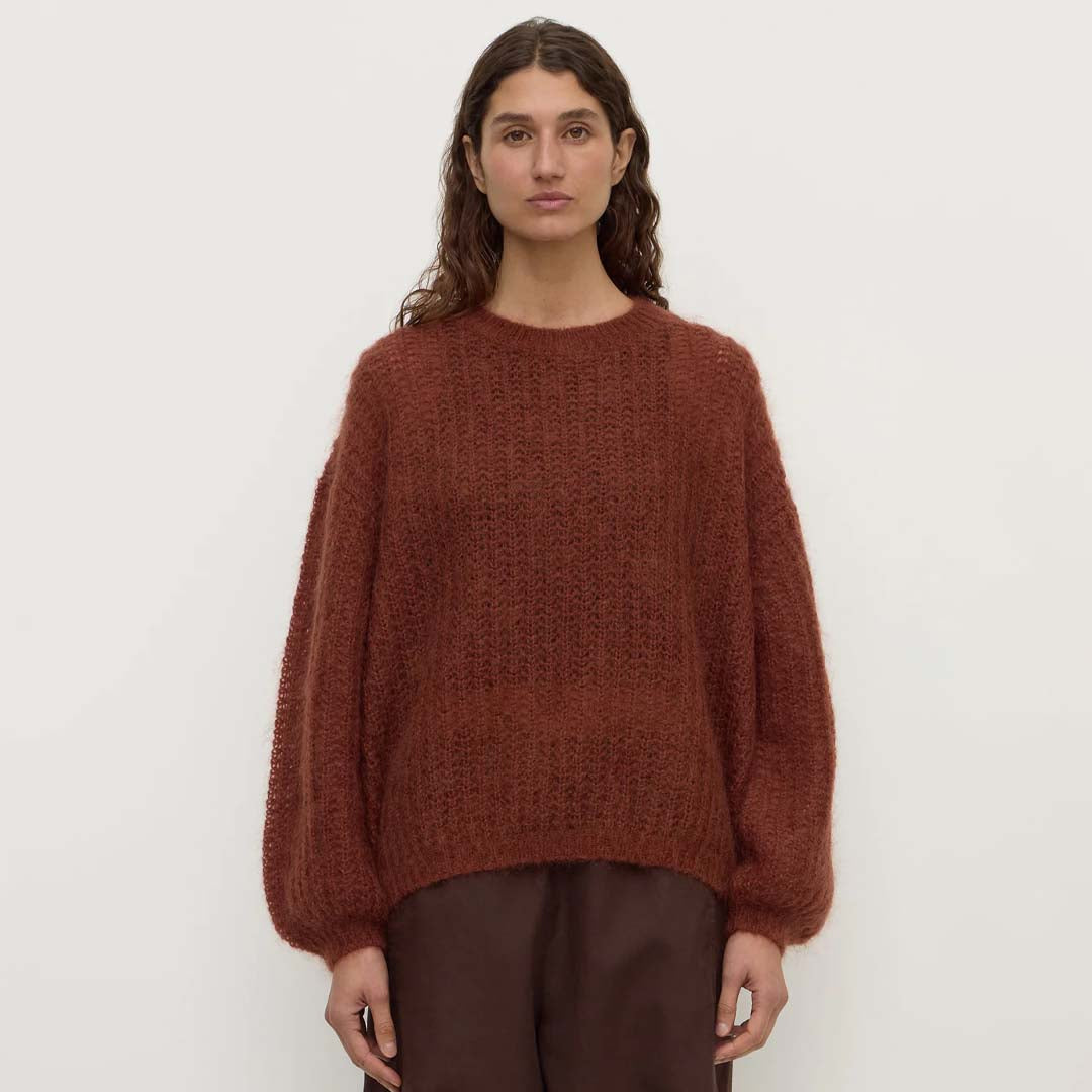 Tulsa Mohair Knit | Burnt Amber