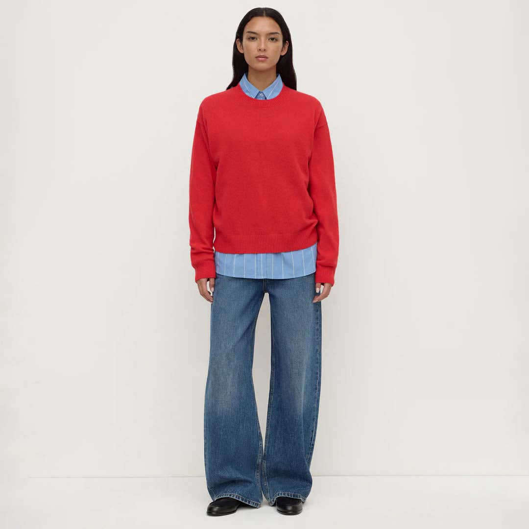 Carter Wool Sweater | Flame