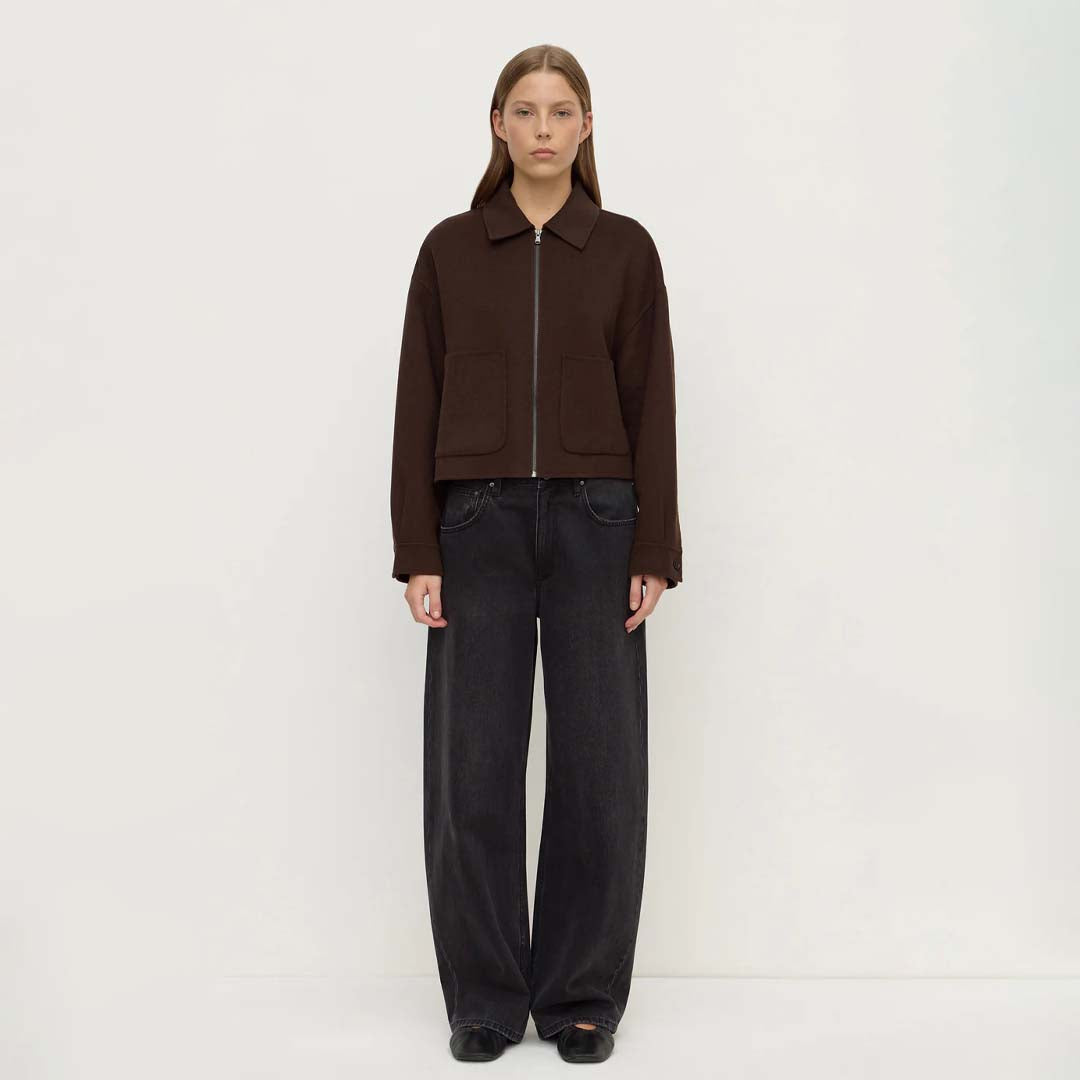 Dallas Wool Jacket | Dark Chocolate