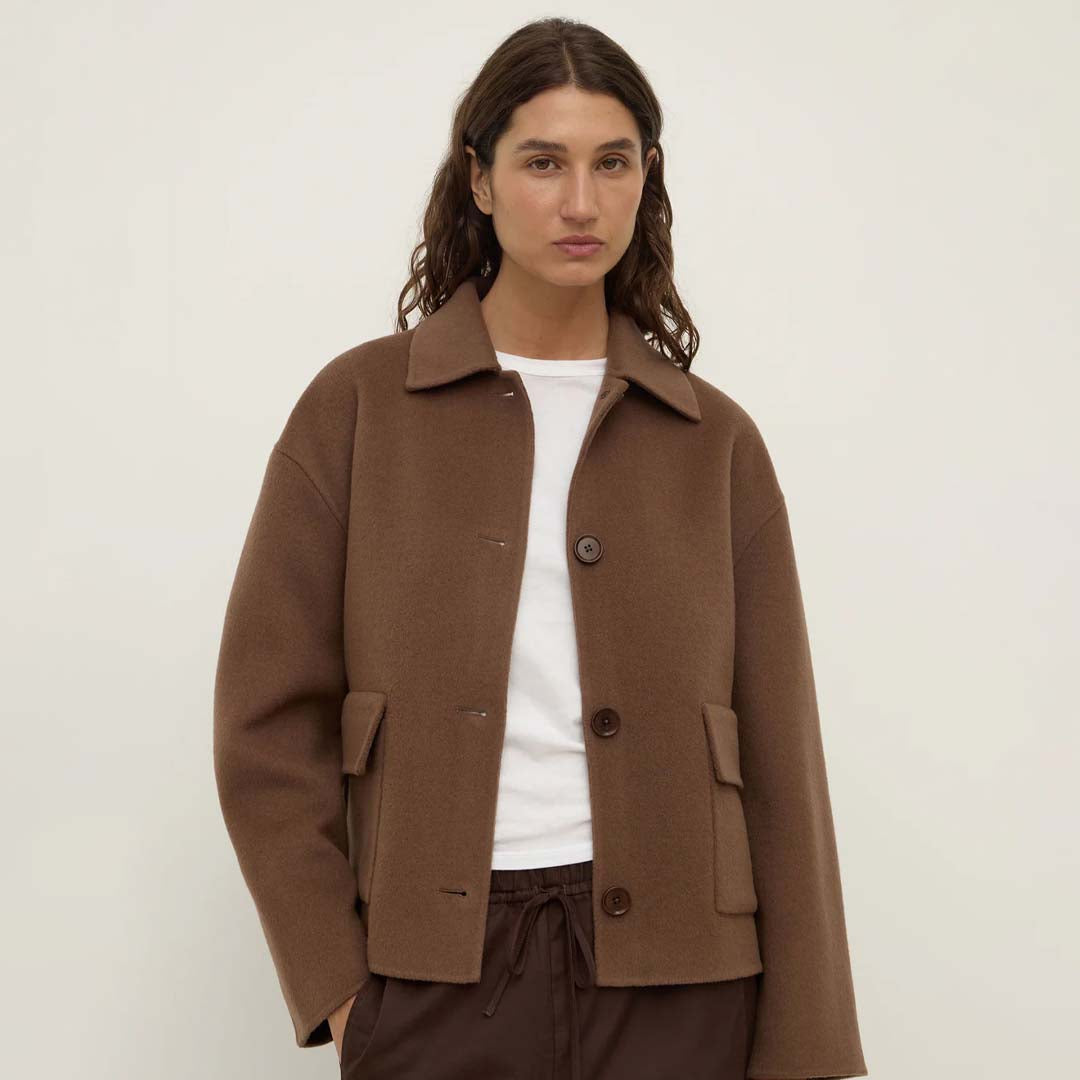 Mya Wool Jacket | Milk Chocolate