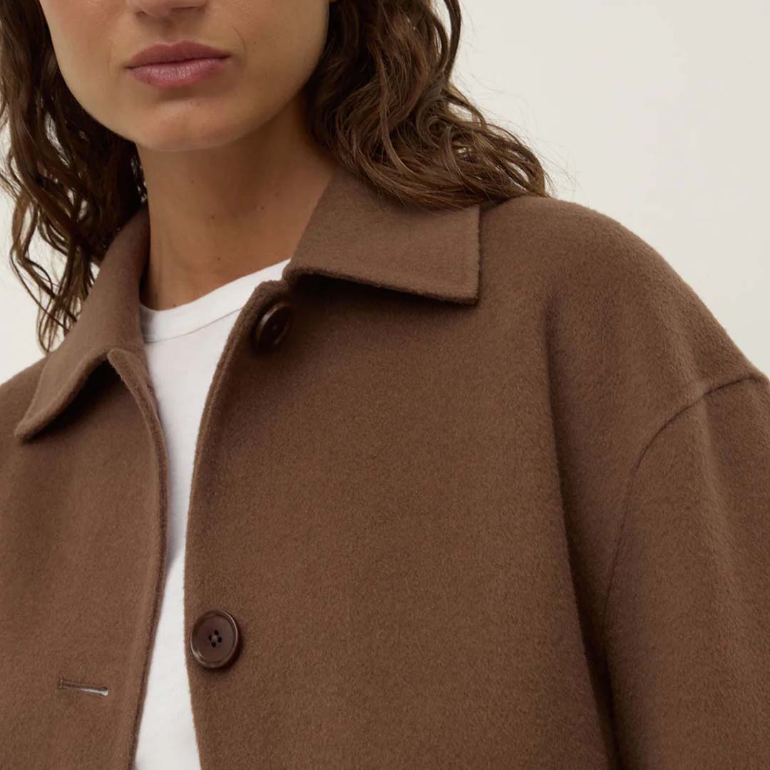 Mya Wool Jacket | Milk Chocolate