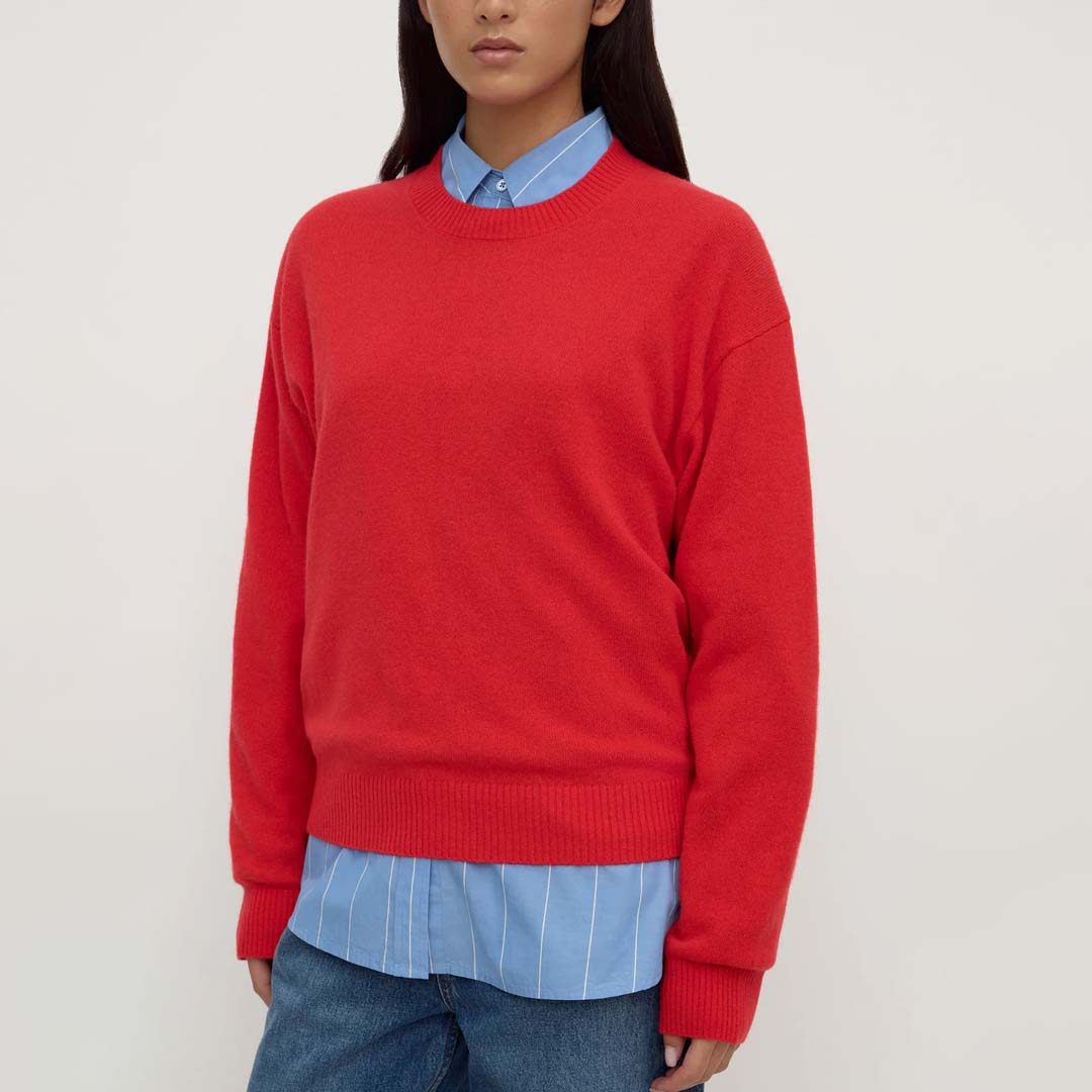 Carter Wool Sweater | Flame