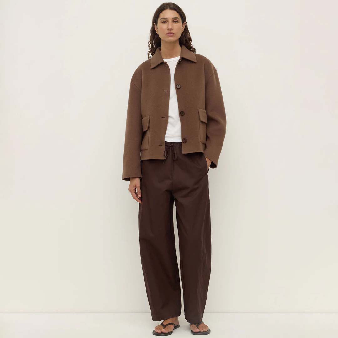 Mya Wool Jacket | Milk Chocolate
