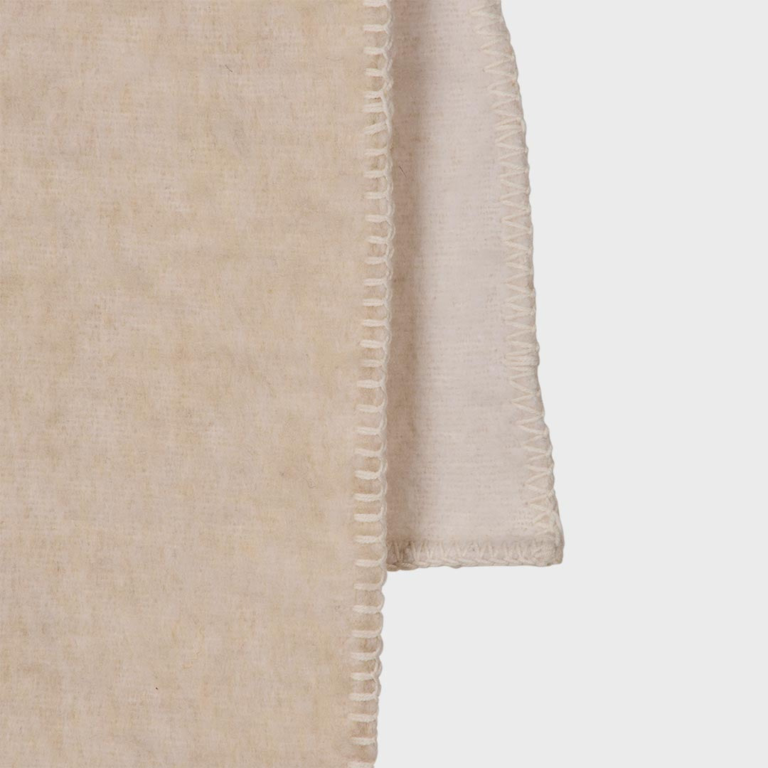 Avalon Stitch Throw | Ivory