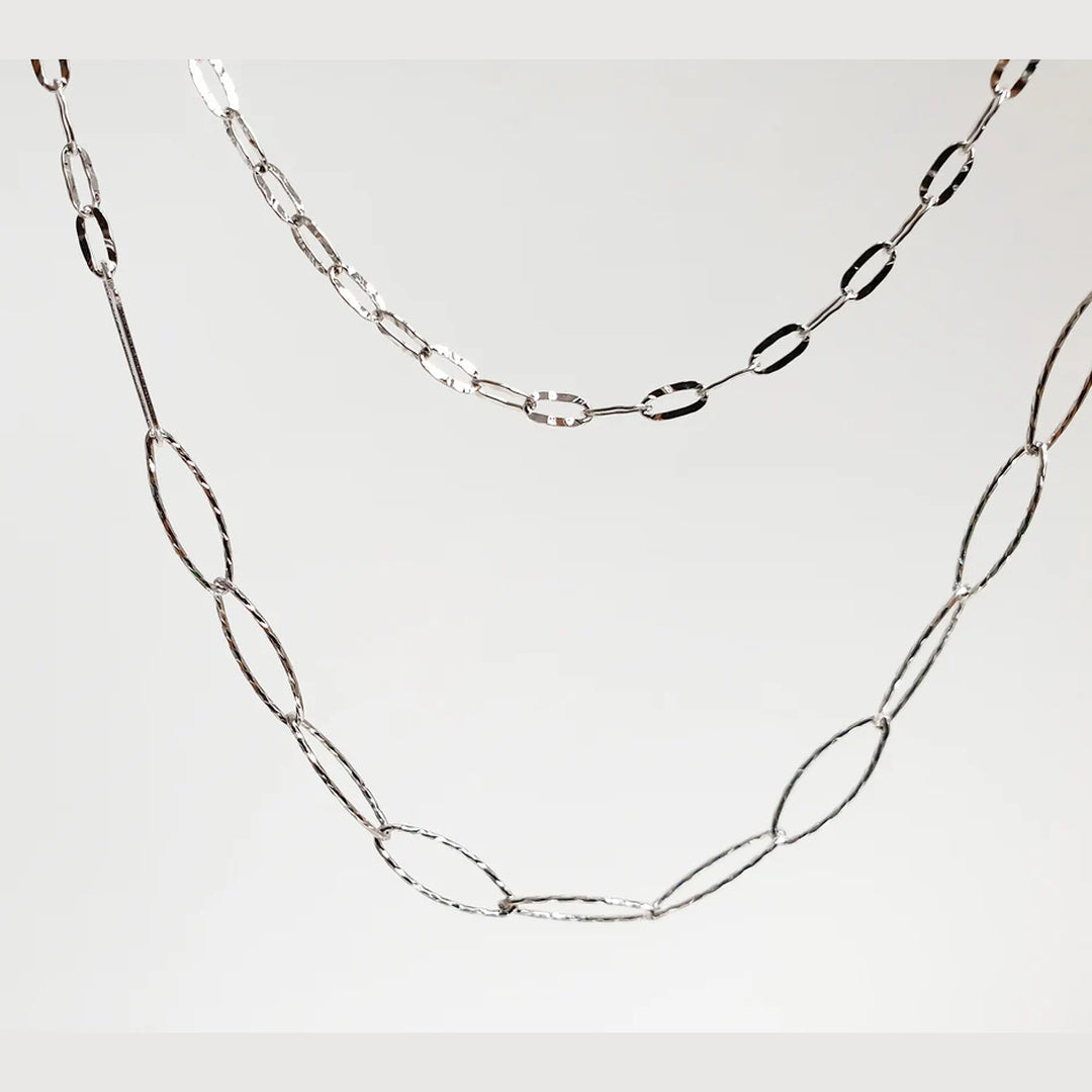 TEXTURED FISH CHAIN - LONG (N0394) image 2