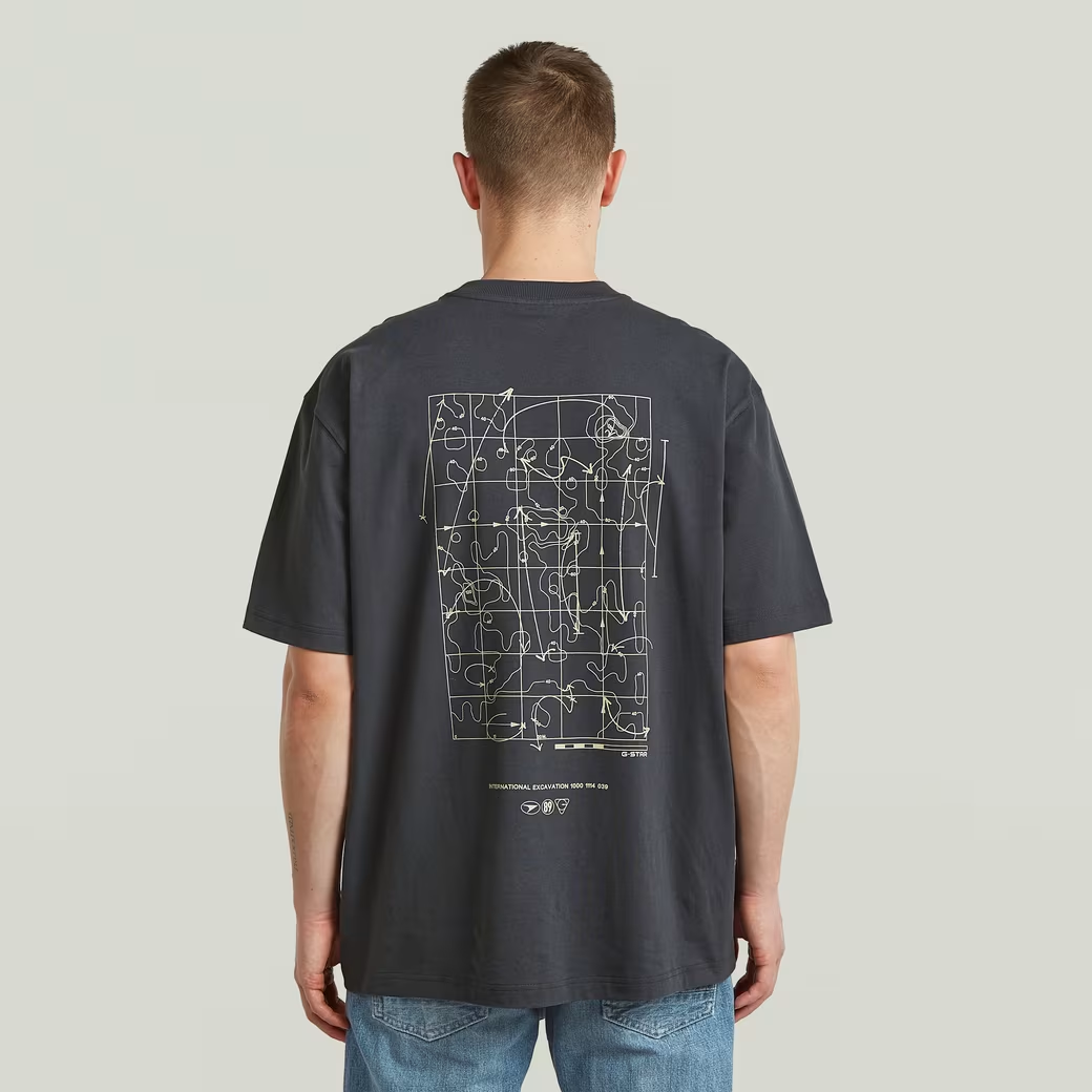 Back Graphic Relaxed T-Shirt | Petrol