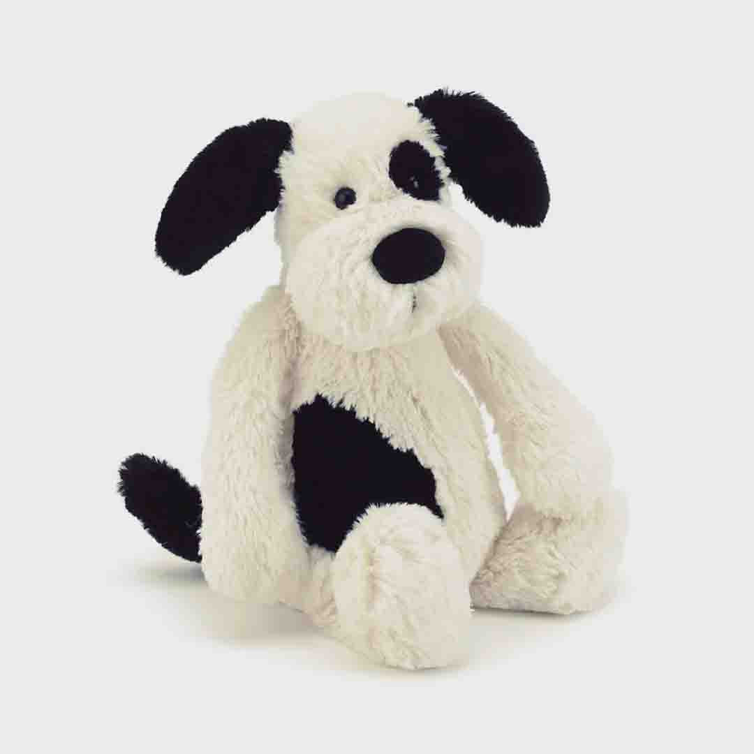 Bashful Black & Cream Puppy | Medium