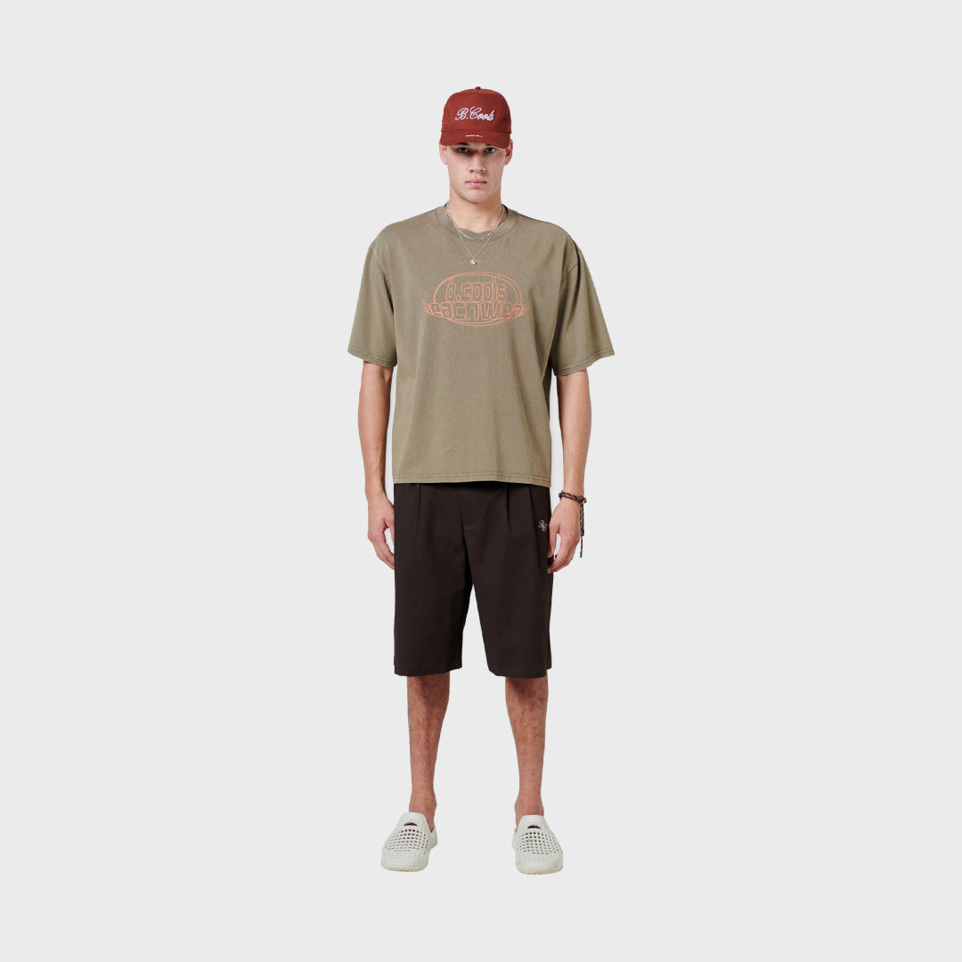 B.Cools BB T-shirt in pewter, worn back