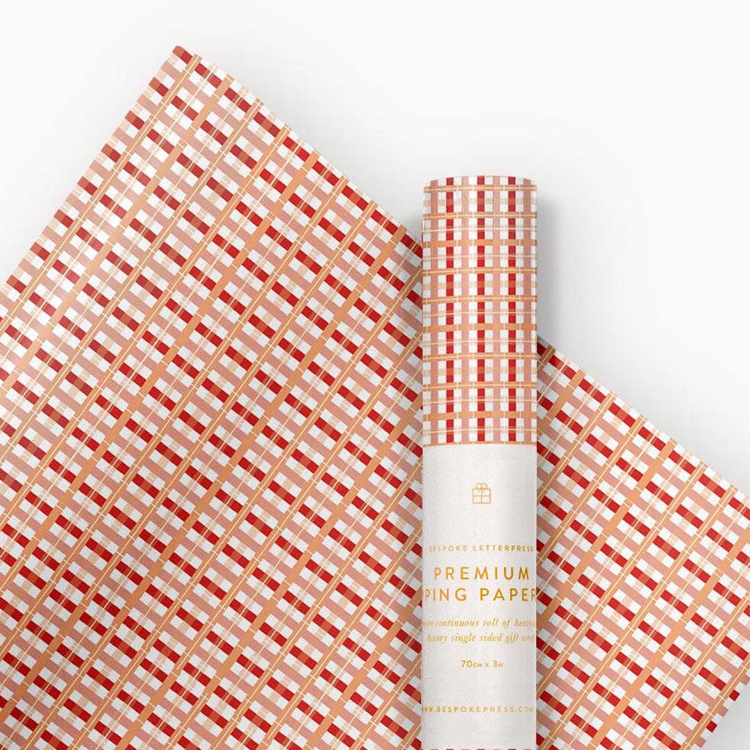Gift Wrap Roll 3m | Christmas Tartan Check