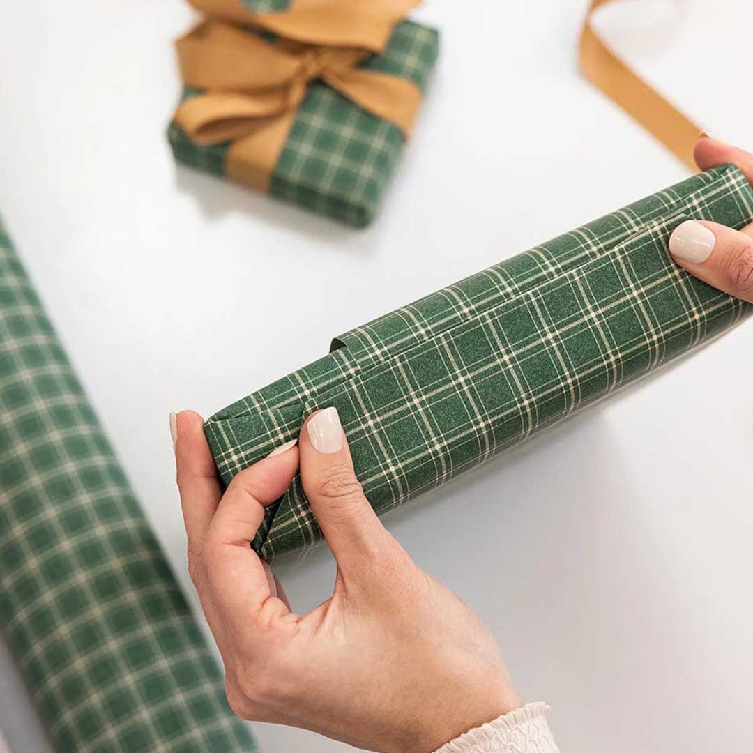 Gift Wrap Roll 3m | Spruce Tartan