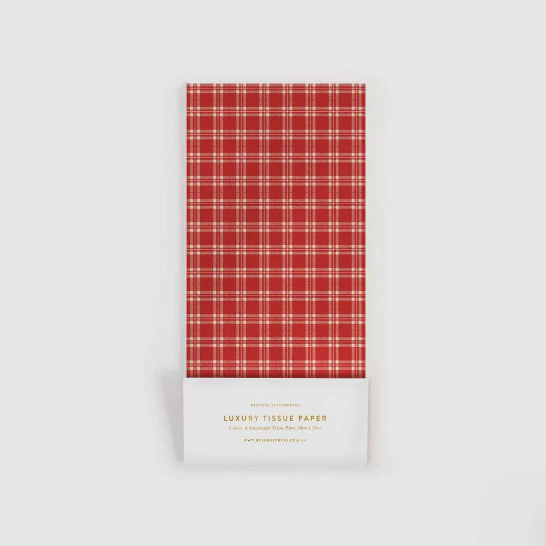 Tissue Paper | Christmas Red Check