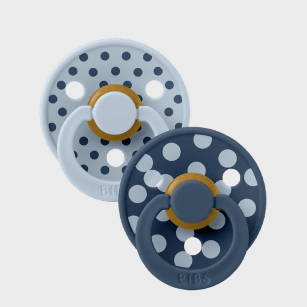 BIBS Studio Polka | Baby Blue Steel Blue