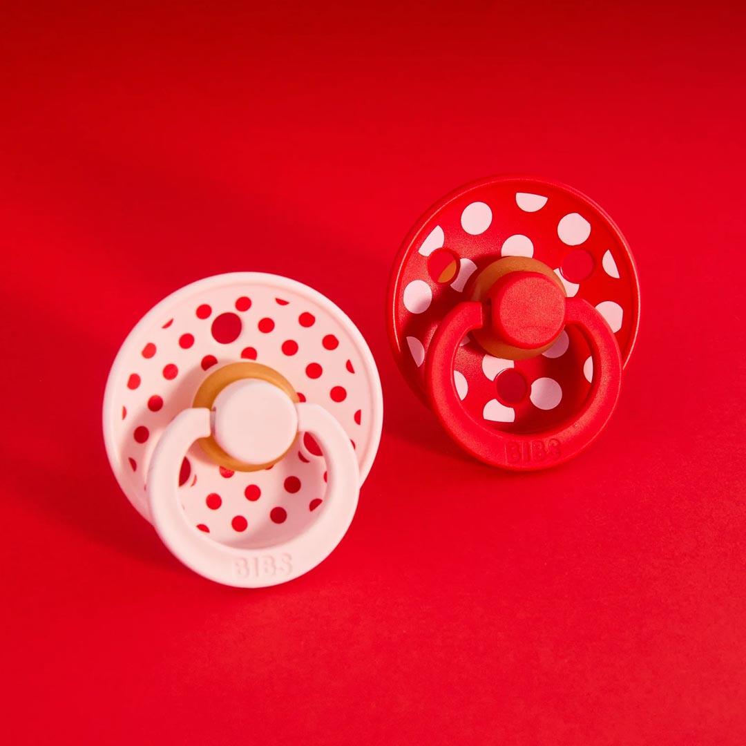 BIBS Studio Polka | Blossom Candy Apple