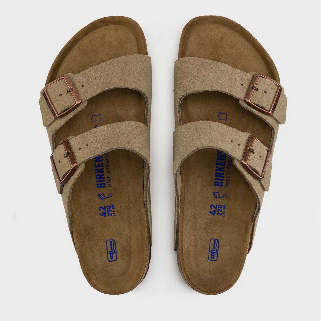 Arizona Suede Leather | Taupe (Narrow)