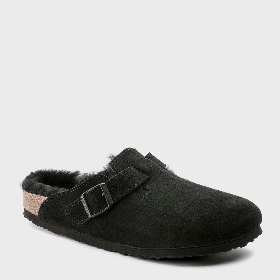 BOSTON | SHEARLING BLACK SUEDE LEATHER (Regular)