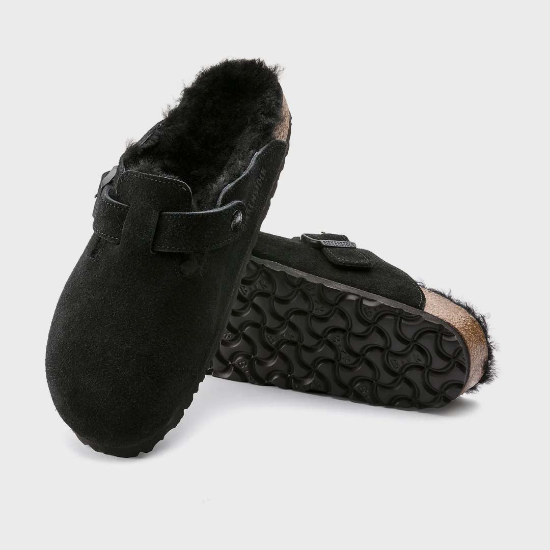 BOSTON | SHEARLING BLACK SUEDE LEATHER (Regular)