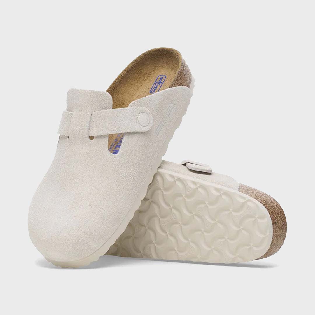 BOSTON | ANTIQUE WHITE SUEDE  (Narrow)
