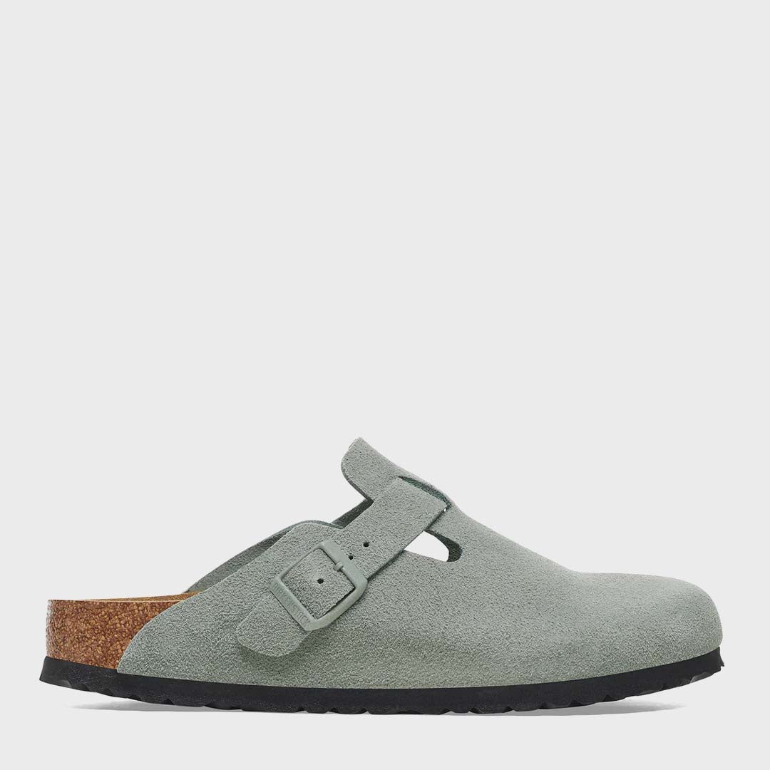 Boston | Pure Sage Suede Leather (Narrow)