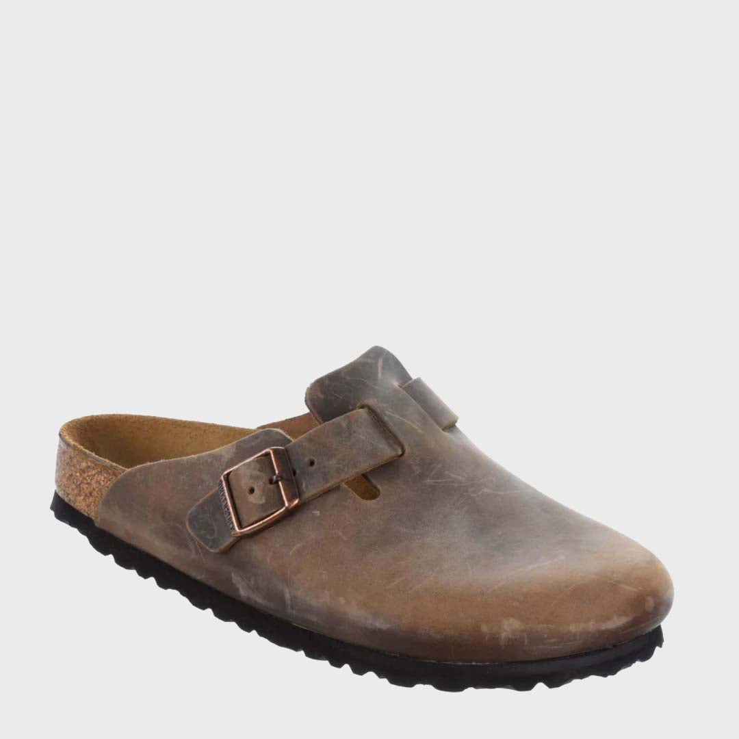 BOSTON | TOBACCO BROWN OILED LEATHER (Narrow)