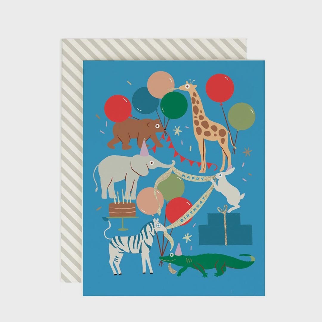 Birthday Card | Animal Party