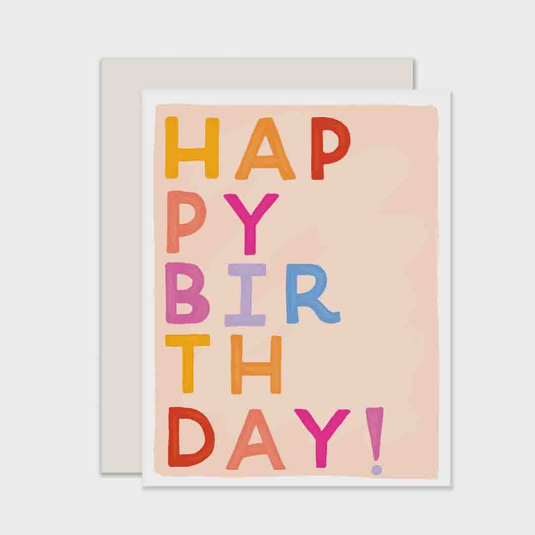 Birthday Card | Block Letters