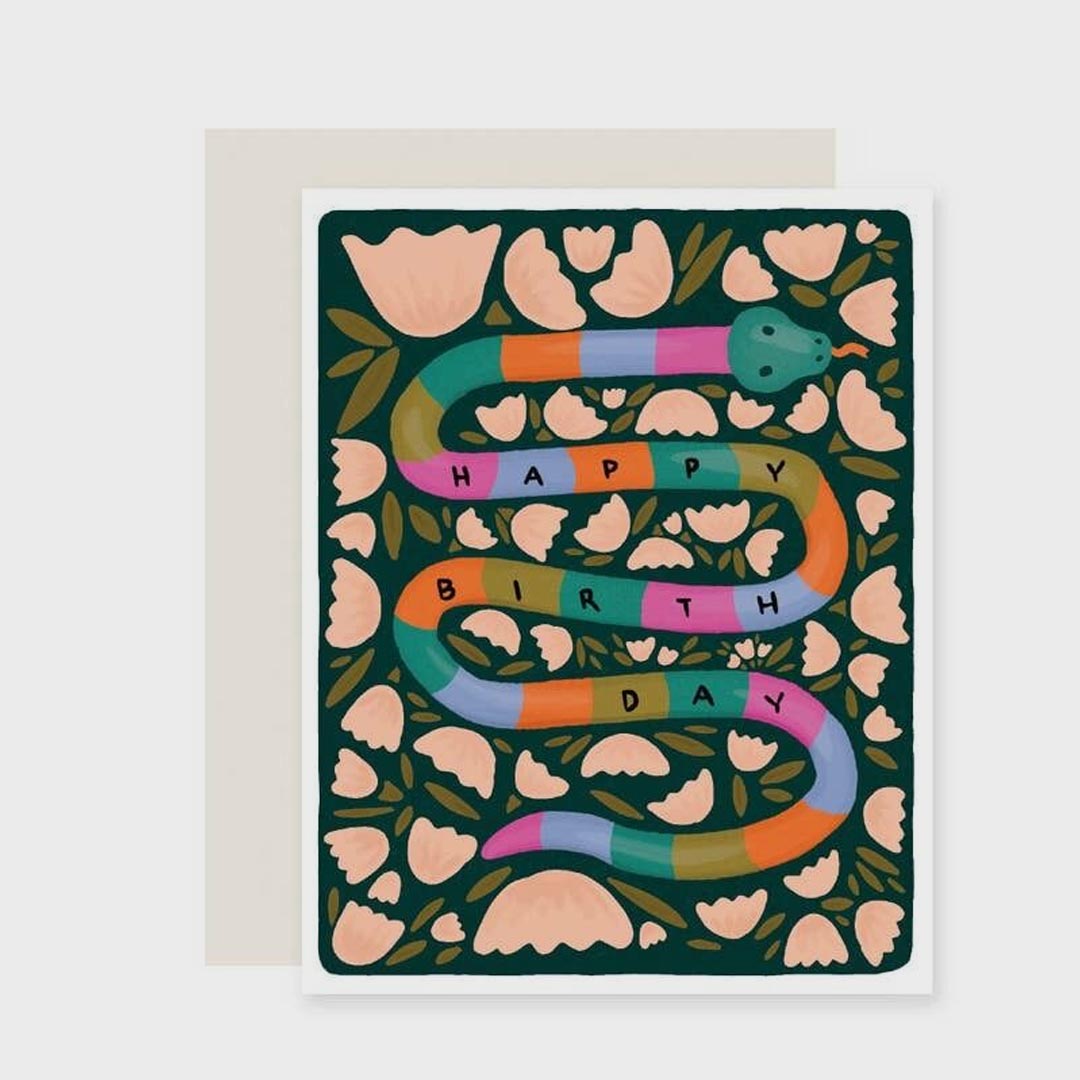 Birthday Card | Snake Colourblock