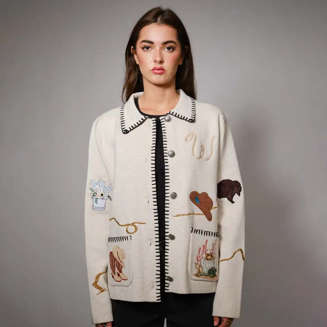 Motif Wool Jacket | Oatmeal