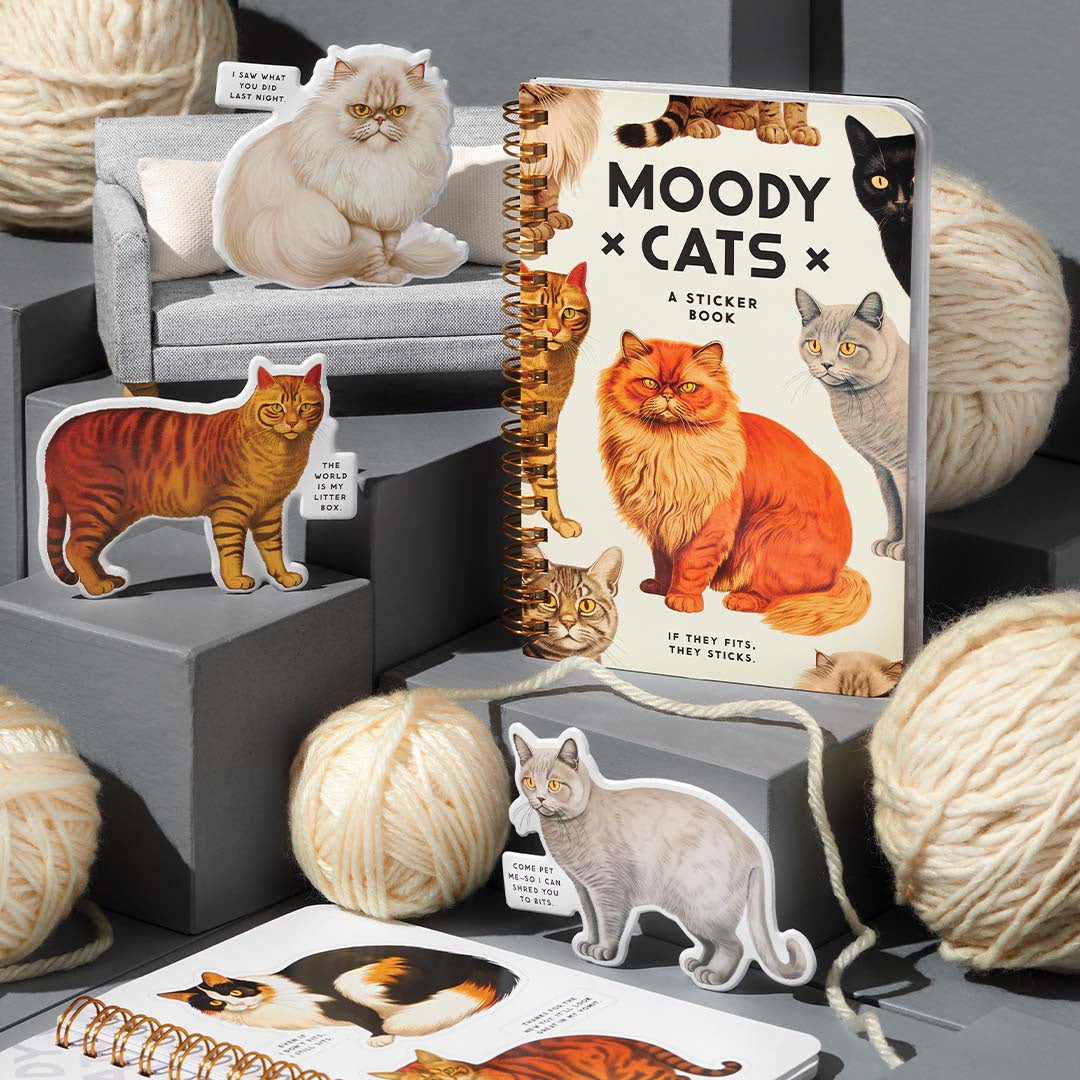 Moody Cats | Sticker Book
