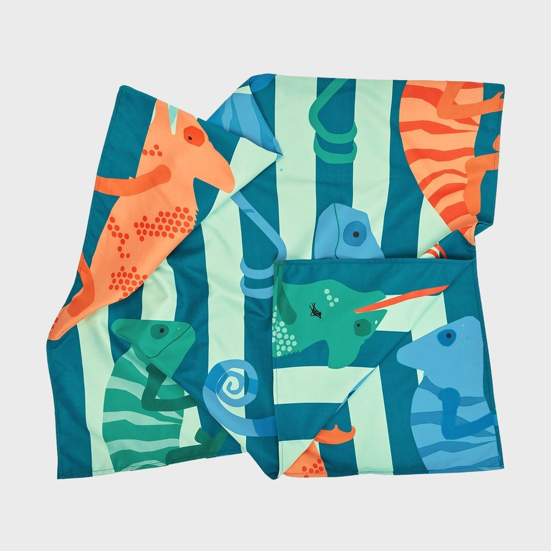 Kids Beach Towel | Karma Chameleon — product view 1