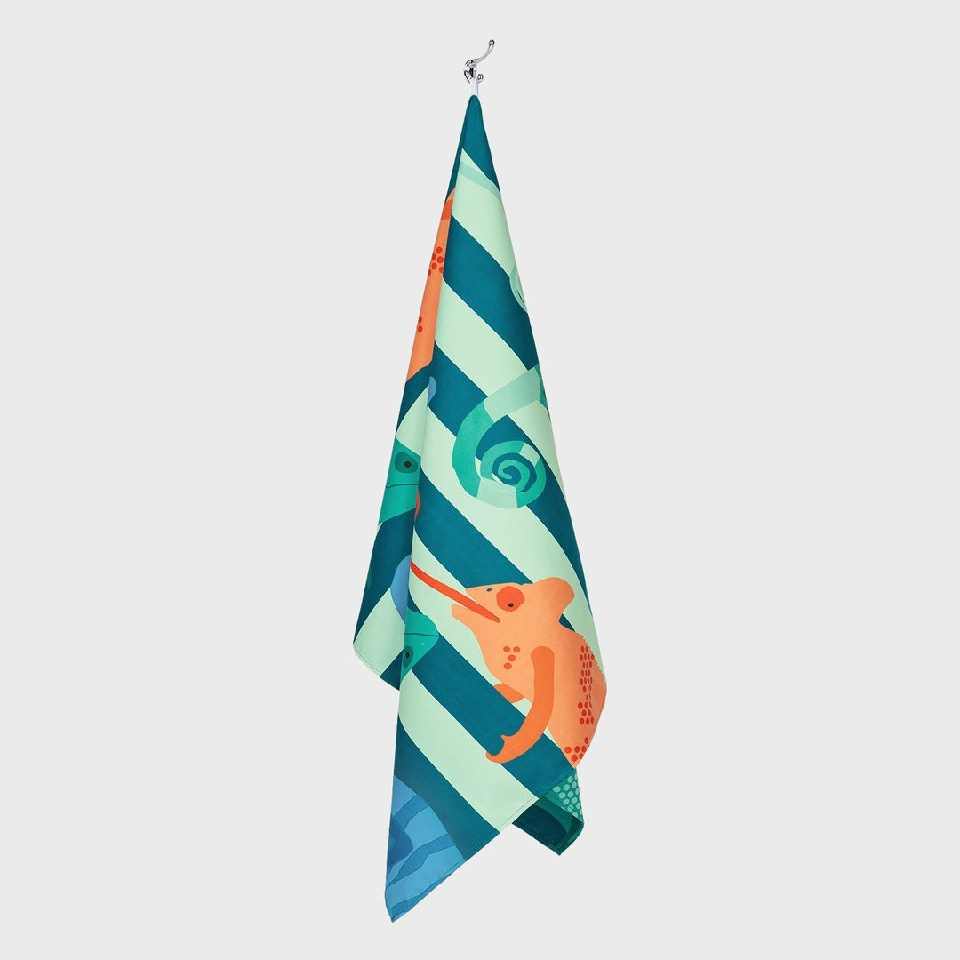Kids Beach Towel | Karma Chameleon — product view 3
