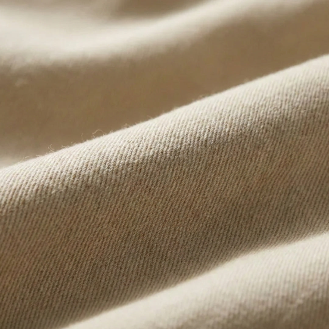 Chad Elastic Waist Relaxed Short | Vintage Stone — garment detail