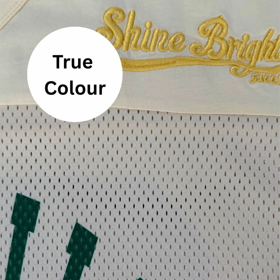 The Court Side Mesh Tee — garment detail