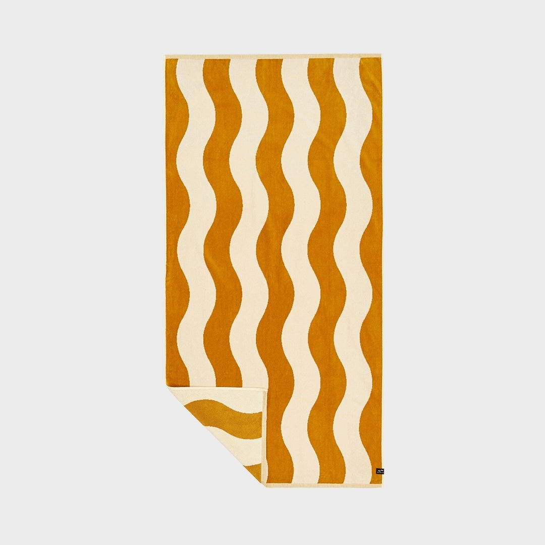 Slowtide Stripe Premium Beach Towel | Brush — product view 4