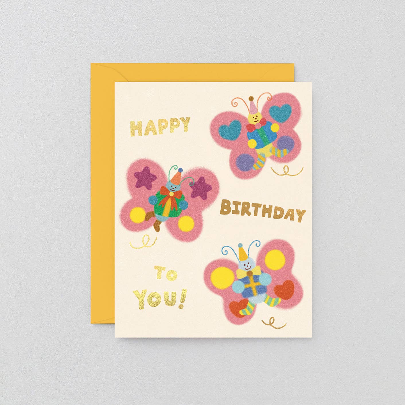 Happy Birthday To You Butterflies Kids Greeting Card