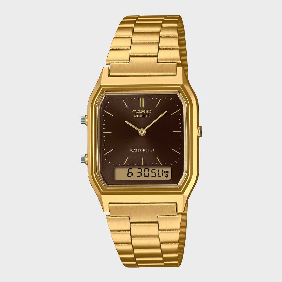 Casio Mens Dress Duo | Gold Sunray
