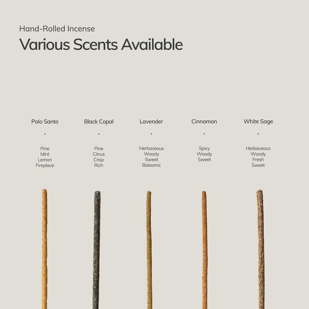 Black Copal Incense | 7 Hand-Rolled Sticks