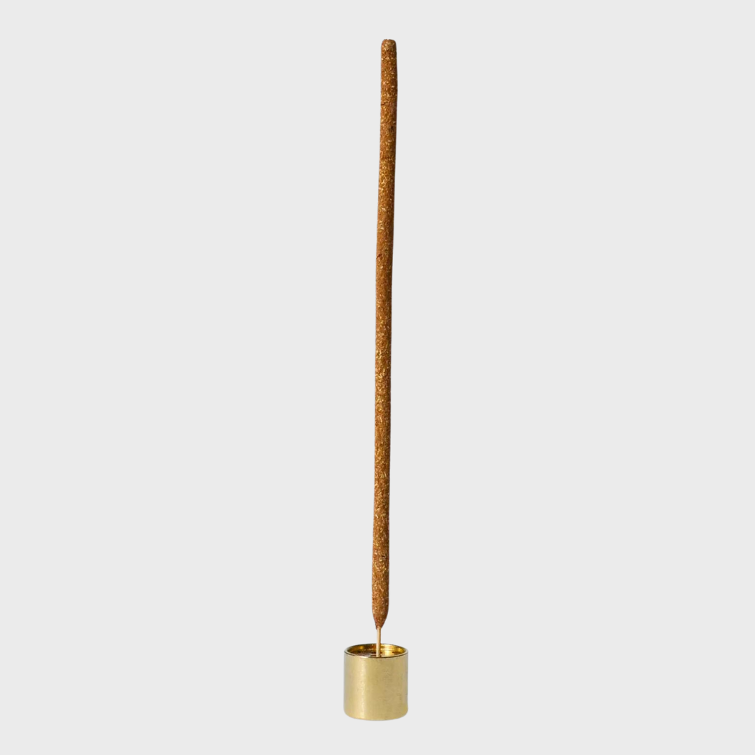 CYLINDER INCENSE HOLDER | BRASS