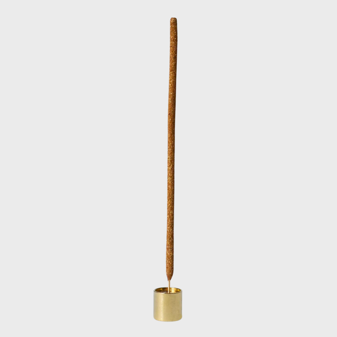 CYLINDER  INCENSE HOLDER | BRASS