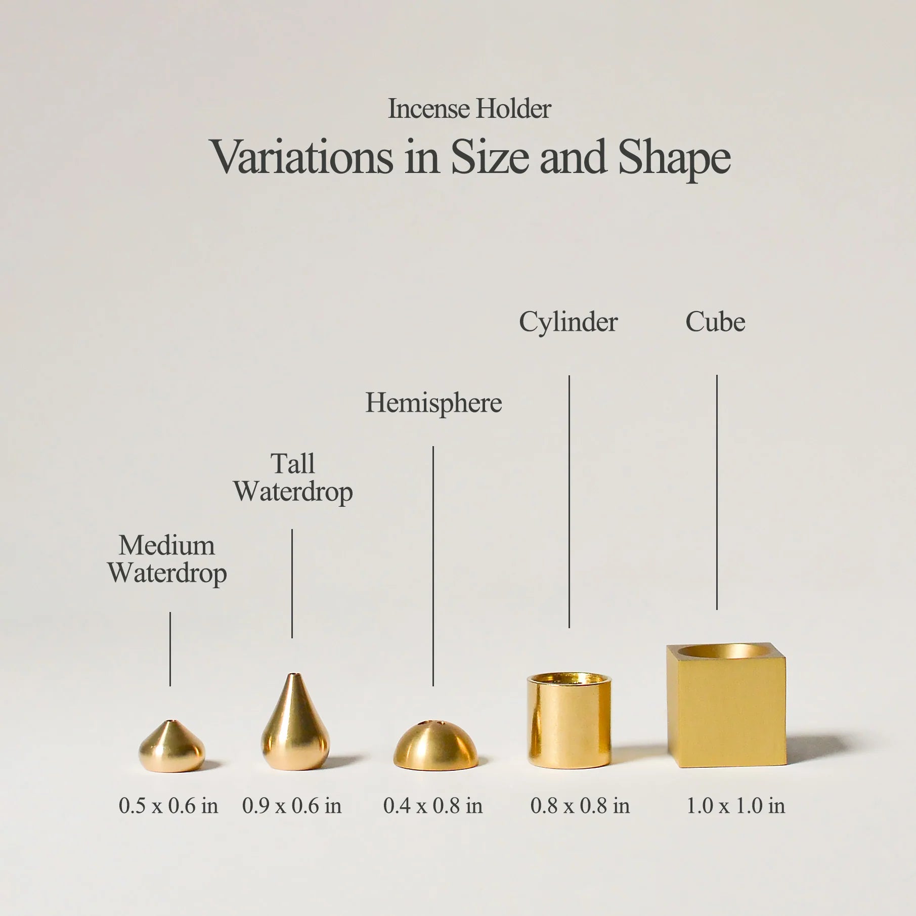 CYLINDER INCENSE HOLDER | BRASS