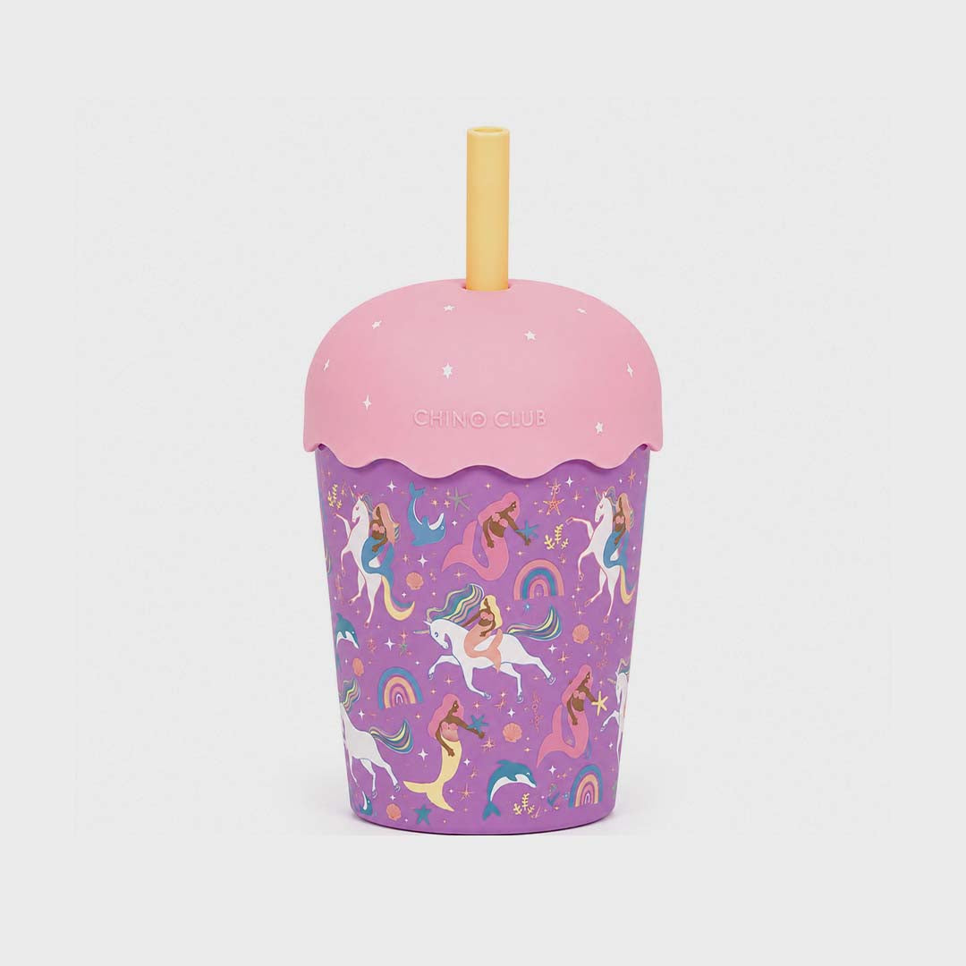 Mermaids & Unicorns Mini Smoothie Cup & Straw | 200ml