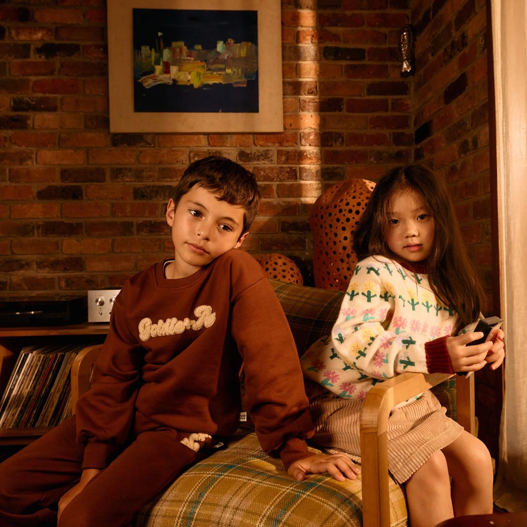 Comfy Embroidered Sweater | Chestnut